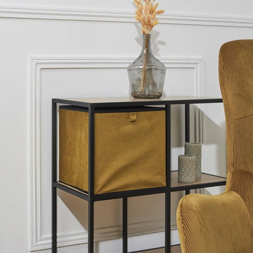 Skládací úložný box do regálu 30x30 Giulia hořčicový moderní Intesi