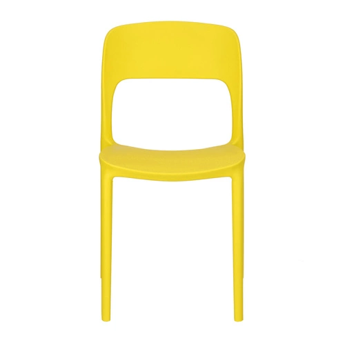 Jídelní a zahradní židle Flexi žlutá Intesi moderní stohovatelná snadno čistitelná