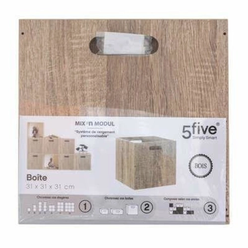 Úložný box do regálu 31x31x31 MDF přírodní moderní 5five simply smart