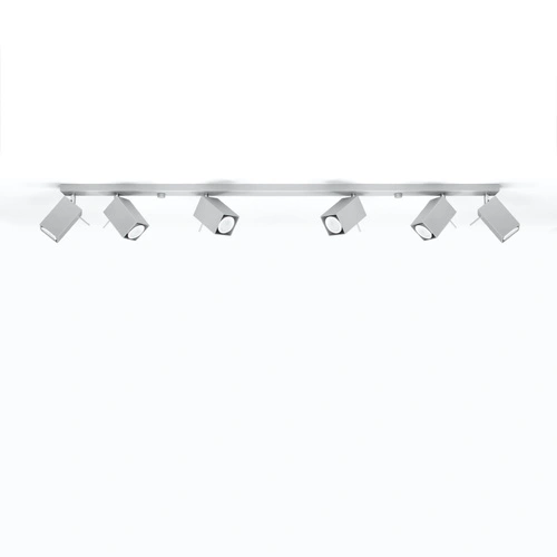 Stropní svítidlo MERIDA 6L šedé moderní kovové do obýváku kuchyně a jídelny SOLLUX