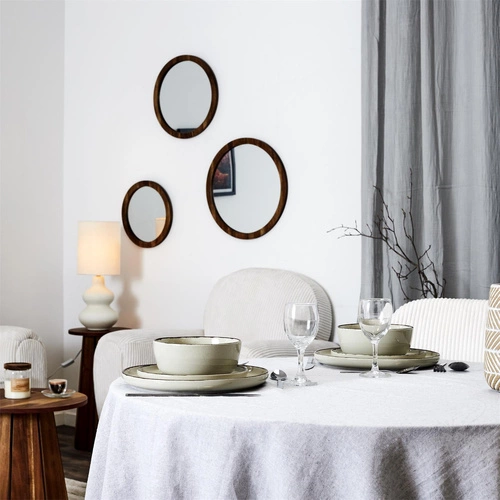 Keramická jídelní sada Temp béžová pro 4 osoby moderní do jídelny