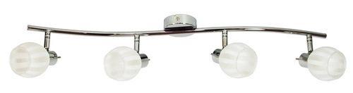 Moderní stropní svítidlo Bars chrom 4bodové nastavitelné do obýváku a jídelny