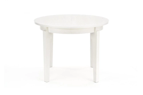 Rozkládací kulatý stůl Baros 100–200 cm bílý moderní do jídelny a obýváku Intesi
