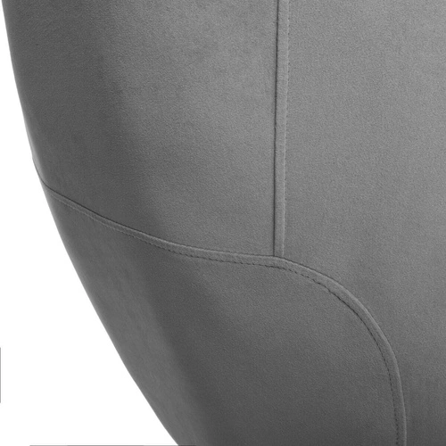 Šedé křeslo ušák Solaro z manšestrové látky do moderního obýváku s područkami Atmosphera