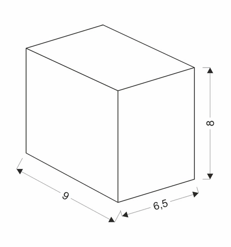 sk.Venkovní nástěnné svítidlo Nerium o odowa elevation cube short 9.2x8cm black 1x35W GU10 IP44