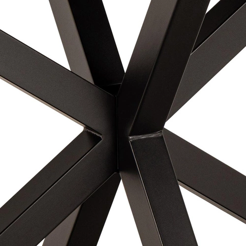 Jídelní stůl Heaven 160x90 cm moderní hnědý keramický s černými nohami Actona