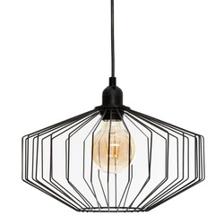 Závěsné svítidlo Azur černé moderní kovové nastavitelné do obýváku a jídelny 30,5 cm