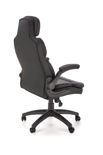 Ergonomická kancelářská židle Leiremy Intesi černá šedá otočná s područkami do kanceláře