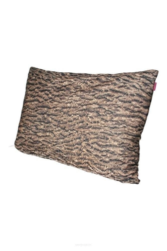 Sametový dekorativní polštář Robina antialergenní do obýváku a ložnice hnědý 60x40
