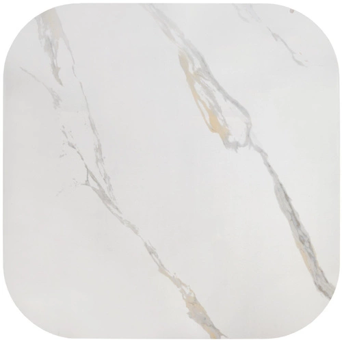 Velký čtvercový konferenční stolek Dalita bílý mramor moderní loftový do obývacího pokoje Intesi