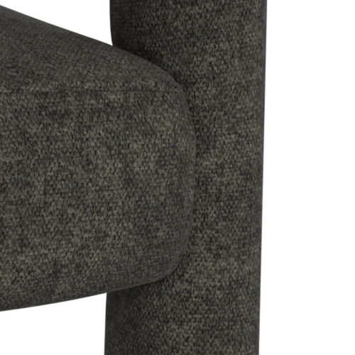 Židle Cole šedá čalouněná sametem s područkami do jídelny