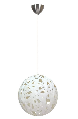 Závěsná lampa Frida bílá moderní koule do obýváku a ložnice 40 cm CANDELLUX