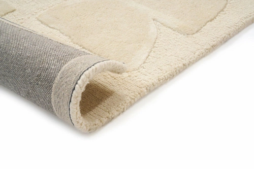 Moderní vlněný koberec Desert Sand 160x230 béžový ručně tkaný do obýváku a ložnice