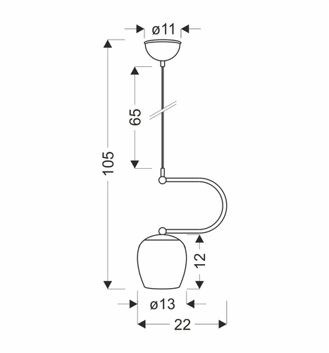 Závěsná lampa Serano patina 1x60W E27 krémový difuzor