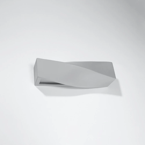 Moderní nástěnné svítidlo Sigma Sollux šedé do obýváku a ložnice keramika sklo 42 cm