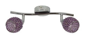 Stropní svítidlo Clear moderní fialové s pohyblivým stínidlem do obýváku a kuchyně