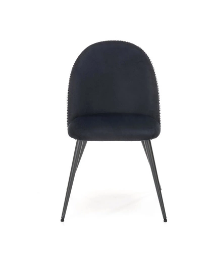 Čalouněná židle Malva pepito černobílý samet moderní do jídelny Intesi