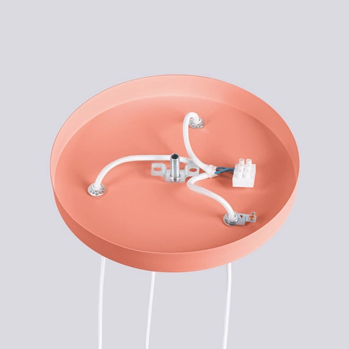 Závěsné svítidlo HALO 3P moderní skleněné broskvové do obýváku a kuchyně