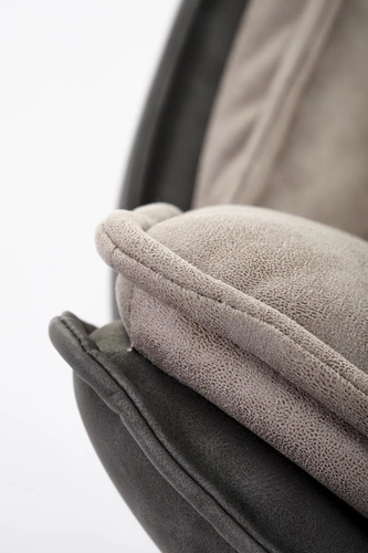 Otočná židle Rolan Intesi čalouněná šedá s područkami do kanceláře a obývacího pokoje