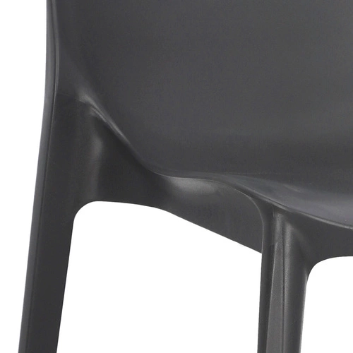 Zahradní židle Ginevra antracit plastová stohovatelná moderní SCAB Design