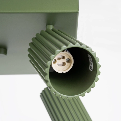 Stropní svítidlo KARBON 4 olivově zelené hliníkové glamour do obýváku a ložnice SOLLUX