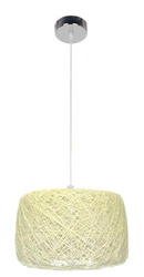 Závěsné svítidlo Panda 35 krémové moderní textilní, výškově nastavitelné do obýváku a jídelny