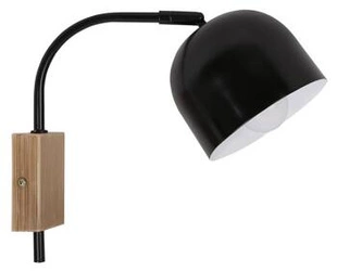 Nástěnné svítidlo Rupi černé moderní kovové do ložnice a obývacího pokoje Candellux Lighting