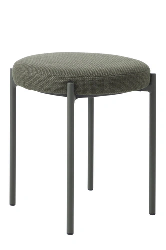 Čalouněná stolička Pulto olivová moderní do kuchyně a jídelny kovová 48 cm