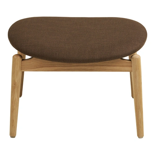 Čalouněná podnožka Olvera skandinávský styl do obýváku dub přírodní hnědá