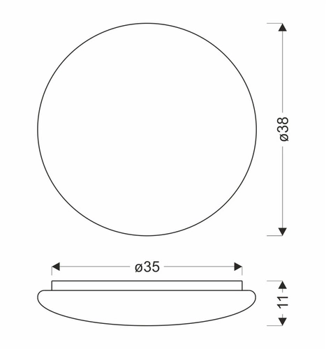Stropní svítidlo Belina stropní svítidlo 38cm 33W LED 4000K bílý difuzor