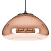 Závěsné svítidlo Victory Glow M skleněné měděné 30 cm do obýváku a jídelny, výškově nastavitelné