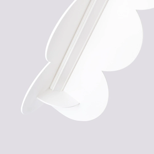 Moderní závěsné LED svítidlo BISCUIT bílé s nastavitelnou výškou do obýváku nebo nad stůl