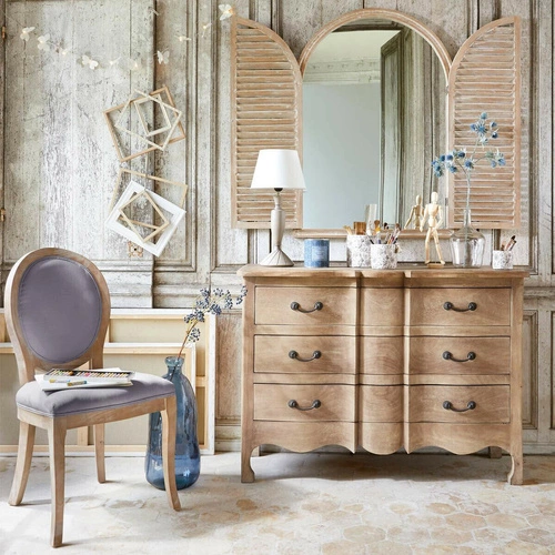 Skleněná váza Dame J 73 cm zelená moderní do obýváku na květiny Atmosphera