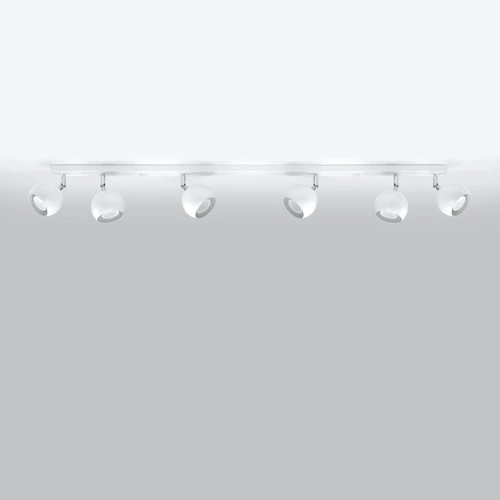 Moderní stropní svítidlo OCULARE 6L bílé kovové do obýváku, kuchyně nebo ložnice SOLLUX