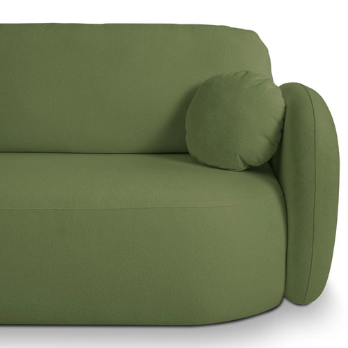 Rohová rozkládací pohovka levá Salby zelená moderní do obýváku s úložným prostorem