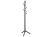 Stojanový věšák do předsíně Bremen černý dřevěný moderní 176 cm Actona