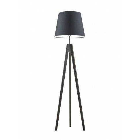 Stojací lampa ARUBA, grafitové stínidlo, tmavě hnědé nohy