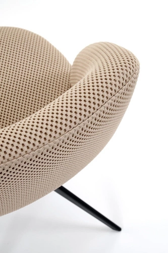 Kancelářská otočná židle Maeba čalouněná béžová moderní do pracovny a ložnice Intesi