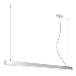 Závěsné LED svítidlo Pinne šedé 117 cm moderní nad stůl do kuchyně a jídelny
