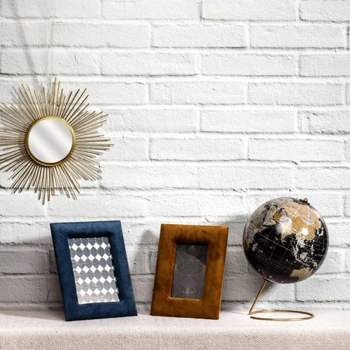 Intesi dekorativní černý kovový glóbus ve stylu glamour retro do obývacího pokoje nebo pracovny 29 cm