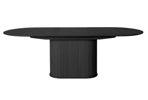 Rozkládací jídelní stůl Lano oválný černý dub 95x180-230 cm moderní
