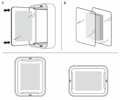 Dřevěný fotorámeček 20x25 ořechový stojací Bellwood Umbra moderní dekorativní