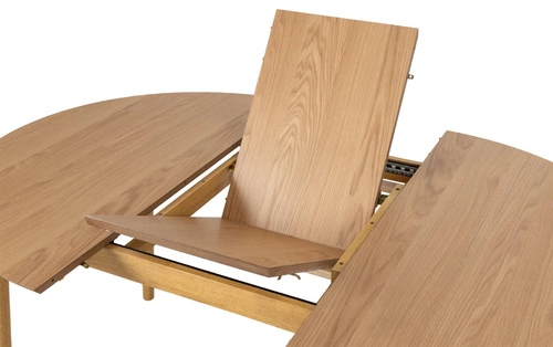 Rozkládací kulatý jídelní stůl Montreux dub přírodní 115–154 cm moderní Actona