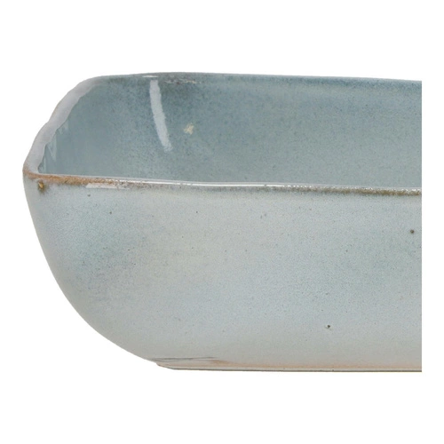 Keramická zapékací mísa Volcan obdélníková 34,5x23 cm šedomodrá na zapečené pokrmy Intesi