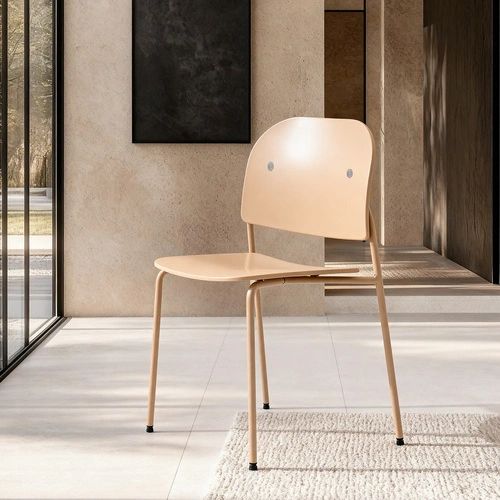 Židle Ravio písková plastová do jídelny a kuchyně moderní