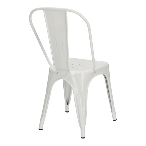Kovová židle Paris bílá D2.DESIGN do jídelny a kuchyně moderní