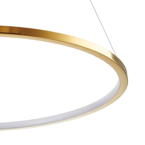 Moderní zlaté LED stropní svítidlo CIRCLE SLIM 60 cm do obýváku a nad stůl