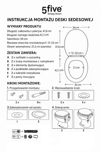 Canvas černé duroplastové WC sedátko do koupelny