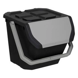 Kuchyňský odpadkový koš 24 l černý matný na třídění 5five simply smart