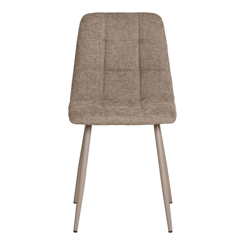 Čalouněná jídelní židle Middelfart Intesi loftová na kovových nohách taupe